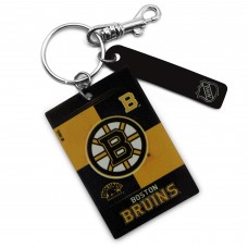 Брелок Boston Bruins Personalized Leather Rectangle