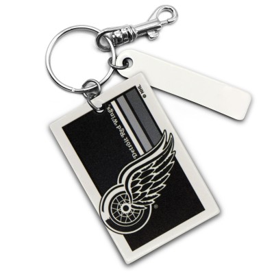 Брелок Detroit Red Wings Personalized Leather Rectangle