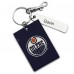 Брелок Edmonton Oilers Personalized Leather Rectangle