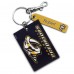 Nashville Predators Personalized Leather Rectangle Keychain