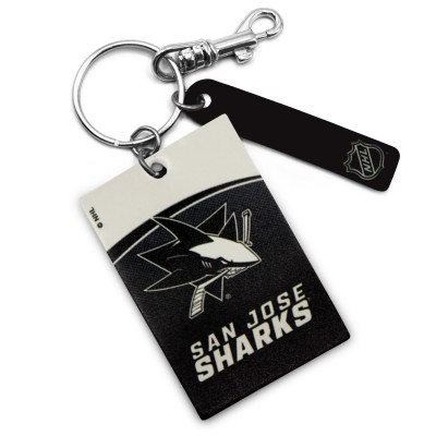 Брелок San Jose Sharks Personalized Leather Rectangle