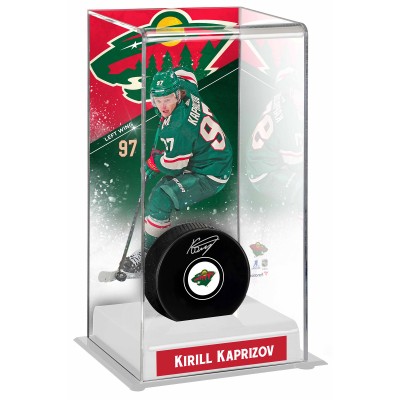 Кейс для шайбы Kirill Kaprizov Minnesota Wild Autographed Fanatics Authentic Puck with Deluxe Tall