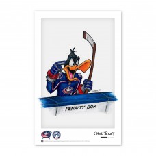 Columbus Blue Jackets 11 x 17 Daffy Duck Art Poster