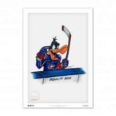 Columbus Blue Jackets 24 x 36 Daffy Duck Limited Edition Print Columbus Blue Jackets 24 x 36 Daffy Duck Limited Edition Print
