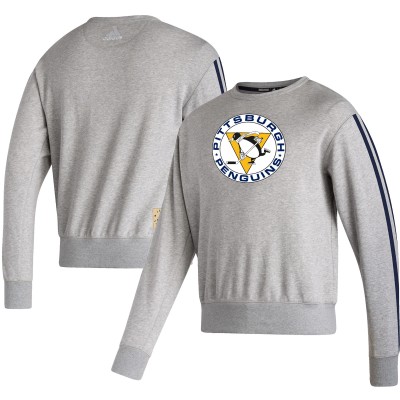 Кофта Pittsburgh Penguins adidas Team Classics Vintage - Heathered Gray