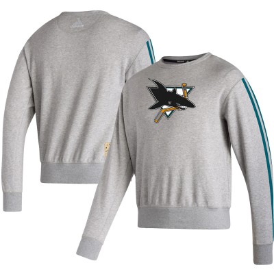 Кофта San Jose Sharks adidas Team Classics Vintage - Heathered Gray
