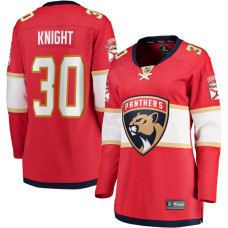 Женская джерси Florida Panthers Spencer Knight Fanatics Red Home Breakaway