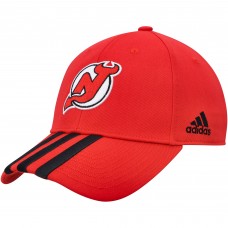 Бейсболка New Jersey Devils adidas Locker Room Three Stripe - Red