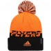 Шапка с помпоном Philadelphia Flyers adidas COLD.RDY Cuffed - Orange/Black