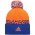 Шапка с помпоном New York Islanders adidas COLD.RDY Cuffed - Orange/Royal