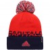 Шапка с помпоном Washington Capitals adidas COLD.RDY Cuffed Knit - Red/Navy