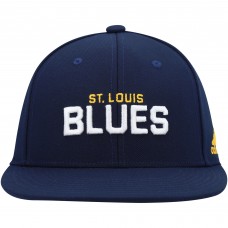 St. Louis Blues Adidas Snapback Hat - Navy
