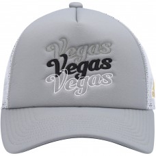 Vegas Golden Knights adidas Womens Foam Trucker Snapback Hat - Gray/White