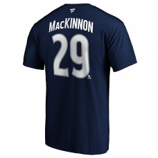 Футболка с номером Nathan MacKinnon Colorado Avalanche Authentic Stack - Navy