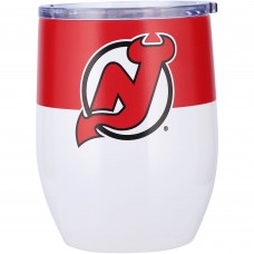 New Jersey Devils 16oz. Colorblock Stainless Steel Curved Tumbler