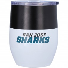 San Jose Sharks 16oz. Colorblock Stainless Steel Curved Tumbler