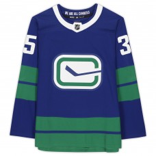 Autographed Vancouver Canucks Thatcher Demko Fanatics Authentic Blue adidas Alternate Authentic Jersey