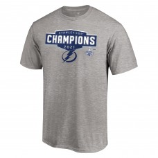 Футболка Tampa Bay Lightning 2021 Stanley Cup Champions Jersey Roster - Heathered Gray