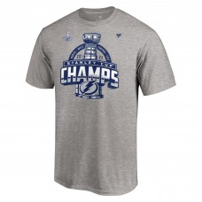 Tampa Bay Lightning 2021 Stanley Cup Champions Locker Room T-Shirt - Heathered Gray