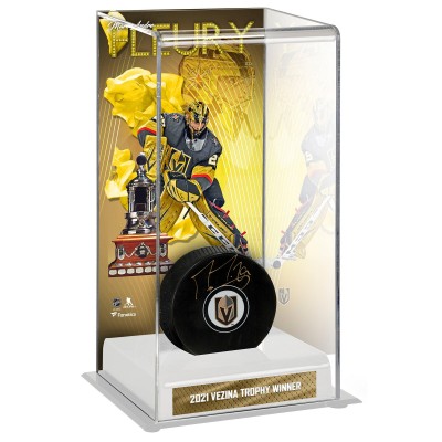 Unsigned Vegas Golden Knights Marc-Andre Fleury Fanatics Authentic 2021 Vezina Trophy Winner Deluxe Tall Hockey Display Case