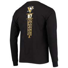 Men's Sidney Crosby Black Pittsburgh Penguins Long Sleeve T-Shirt
