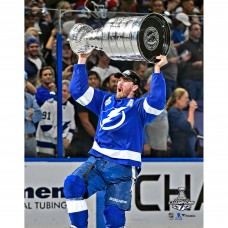 Unsigned Tampa Bay Lightning Ryan McDonagh Fanatics Authentic 2021 Stanley Cup Champions Raising Cup Photograph