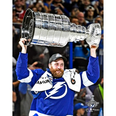 Unsigned Tampa Bay Lightning Victor Hedman Fanatics Authentic 2021 Stanley Cup Champions Raising Cup Photograph