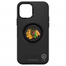 Чехол на iPhone NHL Chicago Blackhawks OtterBox Otter+Pop PopSocket Symmetry - Black
