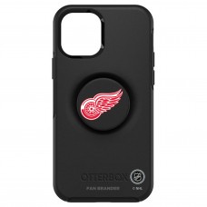 Detroit Red Wings OtterBox Otter+Pop PopSocket Symmetry iPhone Case - Black