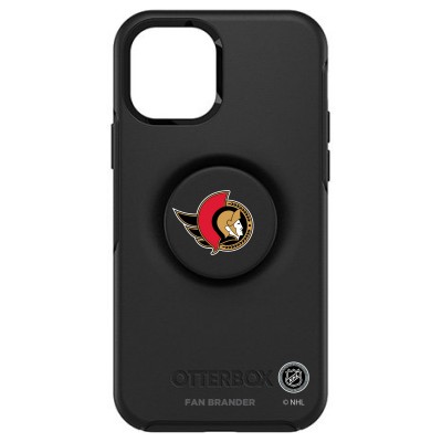 Чехол на iPhone NHL  Ottawa Senators OtterBox Otter+Pop PopSocket Symmetry - Black - оригинальные мобильные аксессуары НХЛ