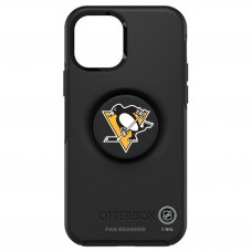 Чехол на iPhone NHL Pittsburgh Penguins OtterBox Otter+Pop PopSocket Symmetry - Black