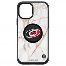 Чехол на iPhone NHL Carolina Hurricanes OtterBox Otter+Pop PopSocket Symmetry Marble Design - Black