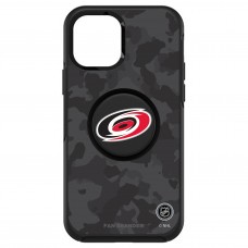 Чехол на iPhone NHL Carolina Hurricanes OtterBox Otter+Pop PopSocket Symmetry Camo Design - Black