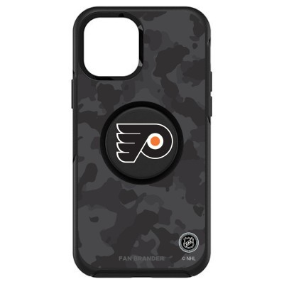 Чехол на телефон Philadelphia Flyers OtterBox Otter+Pop PopSocket Symmetry Camo Design iPhone - Black