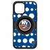Чехол на iPhone NHL  New York Islanders OtterBox Otter+Pop PopSocket Symmetry Polka Dot Design - Black - оригинальные мобильные аксессуары НХЛ