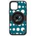 Чехол на iPhone NHL  San Jose Sharks OtterBox Otter+Pop PopSocket Symmetry Polka Dot Design - Black - оригинальные мобильные аксессуары НХЛ
