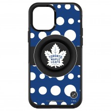 Чехол на iPhone NHL Toronto Maple Leafs OtterBox Otter+Pop PopSocket Symmetry Polka Dot Design - Black