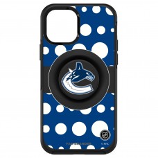 Чехол на iPhone NHL Vancouver Canucks OtterBox Otter+Pop PopSocket Symmetry Polka Dot Design - Black