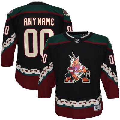 Именная игровая джерси Arizona Coyotes Youth 2021/22 Home Premier - Black