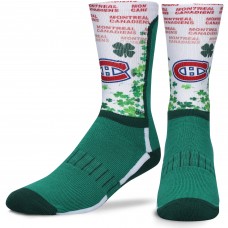 Montreal Canadiens For Bare Feet Four Leaf St. Patricks Day V-Curve Crew Socks