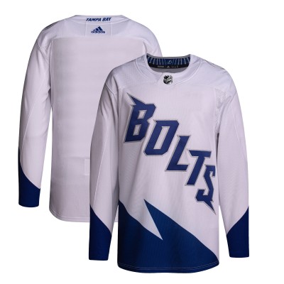 Игровая джерси Tampa Bay Lightning Adidas 2022 NHL Stadium Series Primegreen Blank - White