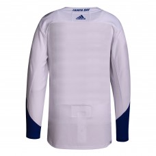 Игровая джерси Tampa Bay Lightning Adidas 2022 NHL Stadium Series Primegreen Blank - White