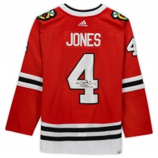 Игровая джерси Autographed Chicago Blackhawks Seth Jones Fanatics Authentic Red adidas Authentic