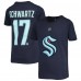 Футболка с номером Jaden Schwartz Seattle Kraken Youth Player - Navy Футболка с номером Jaden Schwartz Seattle Kraken Youth Player - Navy