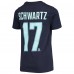 Футболка с номером Jaden Schwartz Seattle Kraken Youth Player - Navy