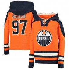 Connor McDavid Edmonton Oilers Youth Ageless Must-Have V-Neck Name & Number Pullover Hoodie - Orange