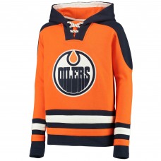 Connor McDavid Edmonton Oilers Youth Ageless Must-Have V-Neck Name & Number Pullover Hoodie - Orange
