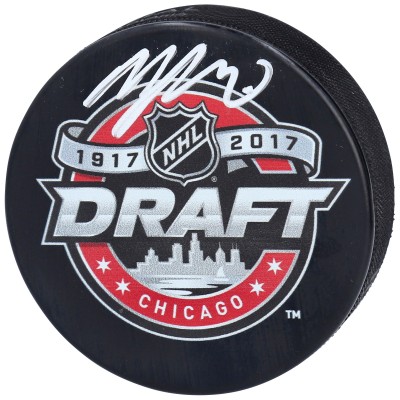 Шайба с автографом Morgan Geekie Seattle Kraken Fanatics Authentic Autographed 2017 NHL Draft Logo