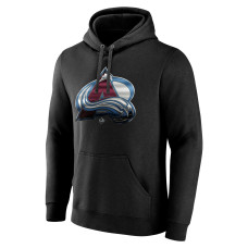 Colorado Avalanche Black Personalized Midnight Mascot Logo Pullover Hoodie