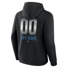 Colorado Avalanche Black Personalized Midnight Mascot Logo Pullover Hoodie
